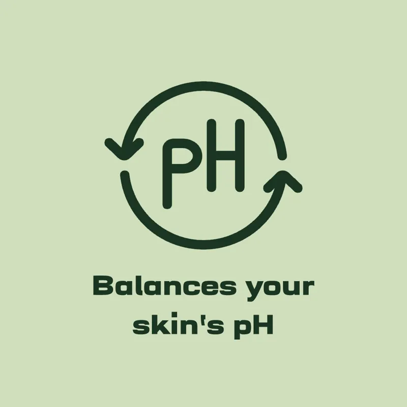Balances your skin's pH